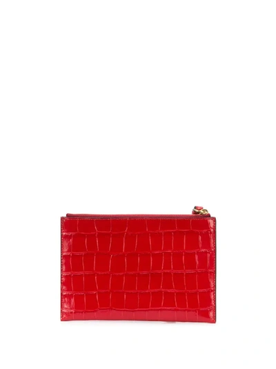 Shop Mulberry Wristlet Zip Pouch In Red