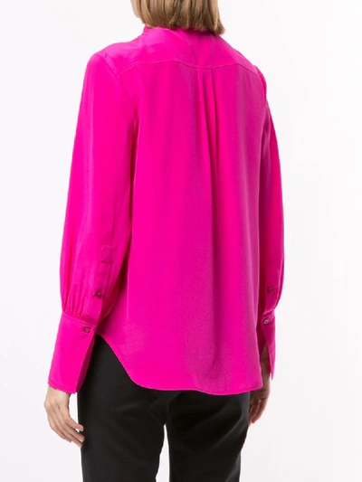 Shop Rebecca Vallance 'lillian' Bluse Aus Seide In Pink