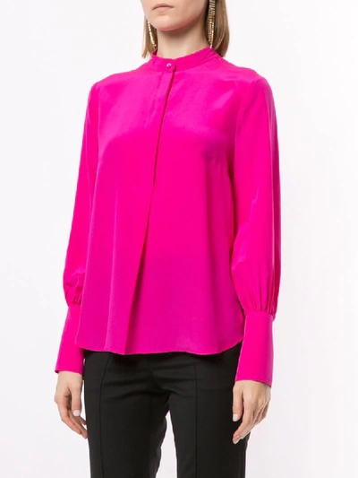 Shop Rebecca Vallance 'lillian' Bluse Aus Seide In Pink