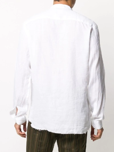 Shop Costumein Band Collar Shirt In White
