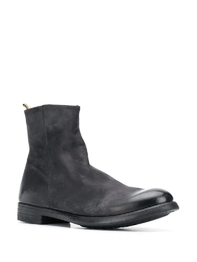 Shop Officine Creative Polished Toe Boots In Black