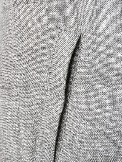 Shop Brunello Cucinelli Knitted Gilet Jacket In Grey