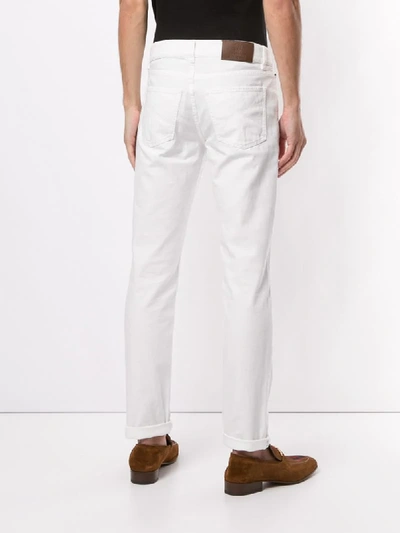 Shop Brunello Cucinelli Straight-leg Jeans In White