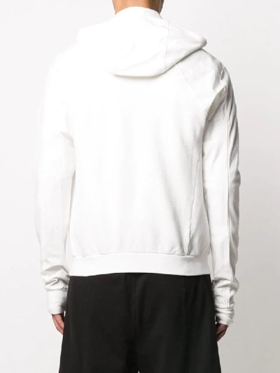 Shop Andrea Ya'aqov Zipped Panelled Sweatshirt In White