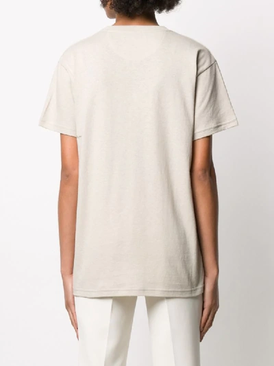 Shop Bottega Veneta Round Neck T-shirt In Neutrals