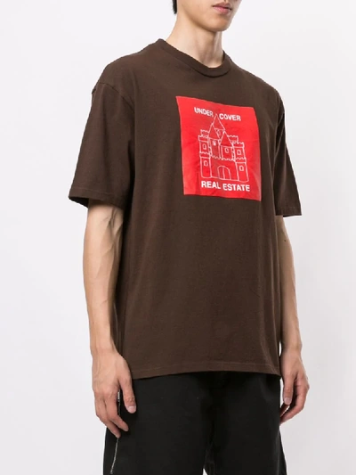 Shop Undercover Real Estate T-shirt In Brown