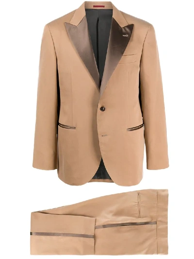 Shop Brunello Cucinelli Two-piece Formal Suit In Neutrals