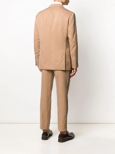 Shop Brunello Cucinelli Two-piece Formal Suit In Neutrals