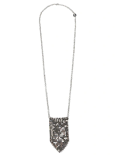 Shop Paco Rabanne Necklace In Silver