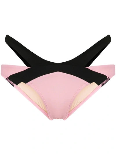 Shop Agent Provocateur Mazzy Cutout Bikini Briefs In Pink