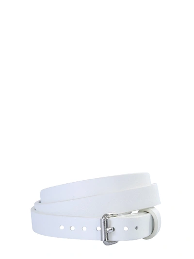 Shop Mm6 Maison Margiela Double Turn Bracelet In Bianco