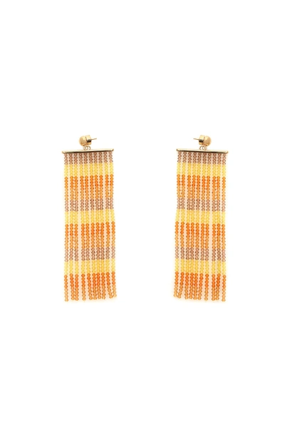 Shop Jacquemus Les Rideaux Earrings In Orange (orange)