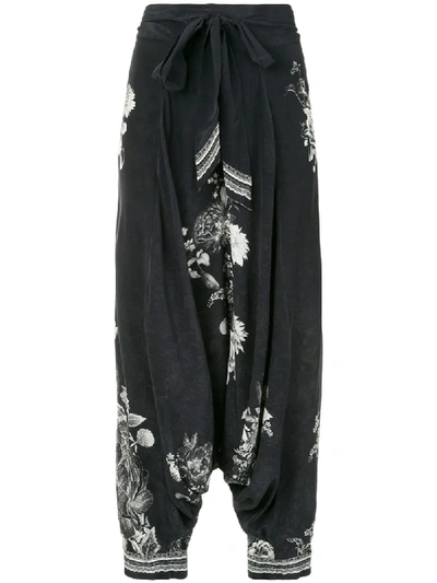 Shop Camilla Moonshine Bloom Harem Pants In Black