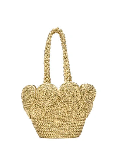 Shop Mehry Mu Cha Cha Shell Bag In Gold