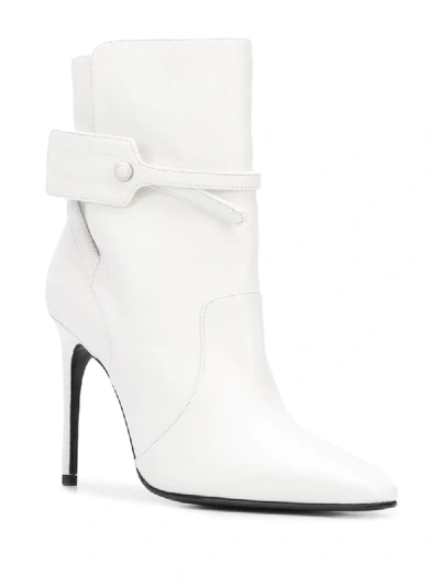 Shop Off-white Security-tag Ankle Boots In White