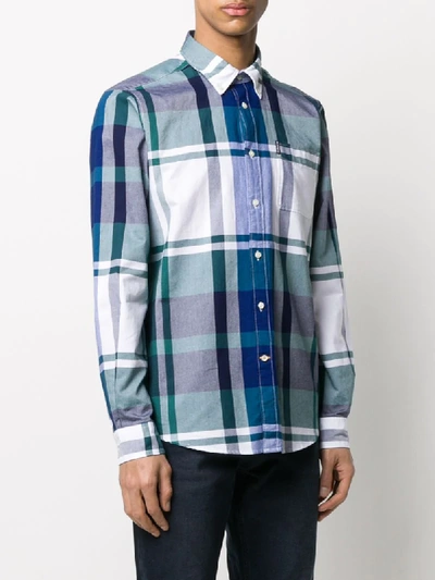 Shop Barbour Highland Check 23 Tf Shirt In Blue