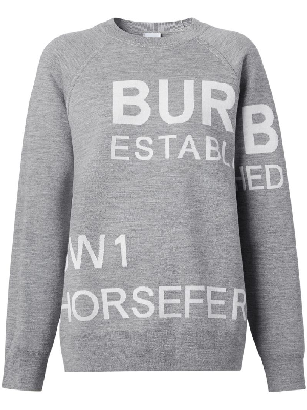 burberry jumper grey