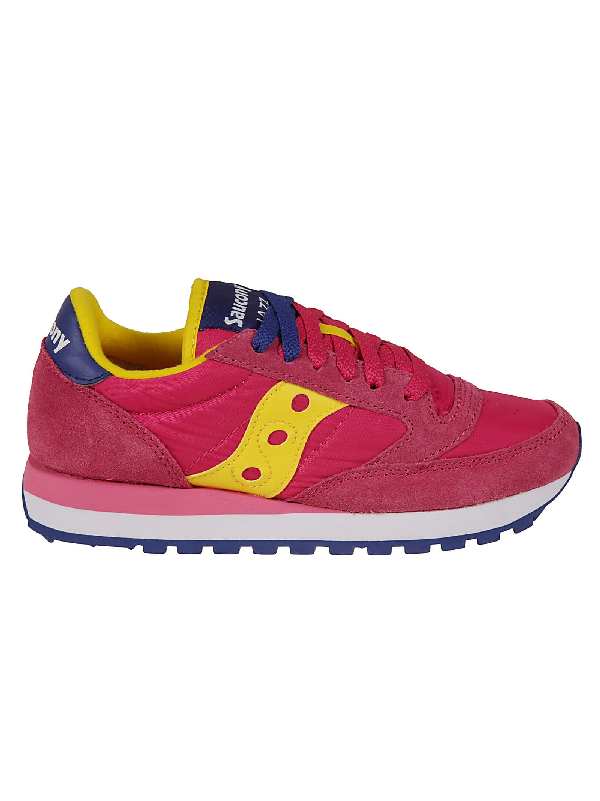 saucony pink yellow