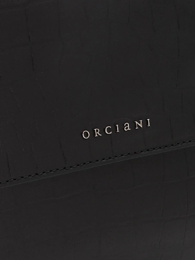 Shop Orciani Kindu Large Shoulder Bag In Black