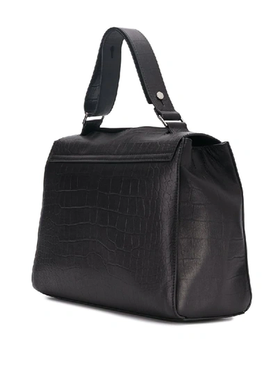 Shop Orciani Kindu Large Shoulder Bag In Black