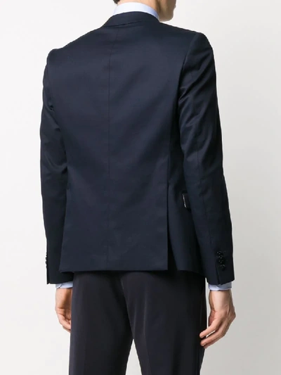 Shop Daniele Alessandrini Single-breasted Blazer In Blue