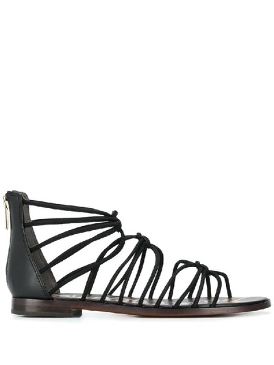 Shop Sam Edelman Emi Flat Sandals In Black