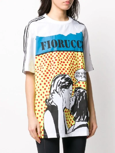 Shop Adidas Originals X Fiorucci Printed T-shirt In White