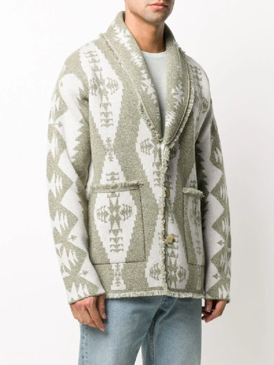 Shop Alanui Baja Cali Cardigan In Green