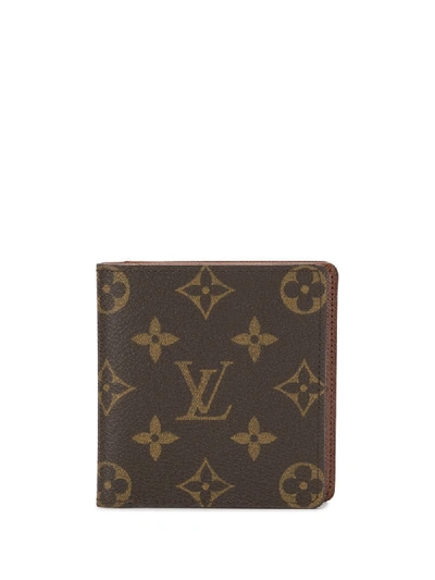 Pre-owned Louis Vuitton 2001  Monogram Print Cardholder In Brown
