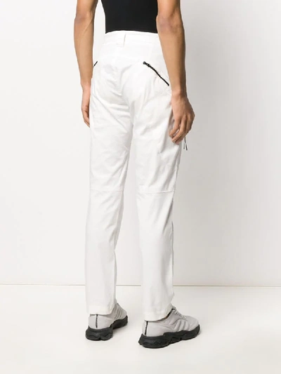 Shop C.p. Company Tailored Straight-leg Trousers In White