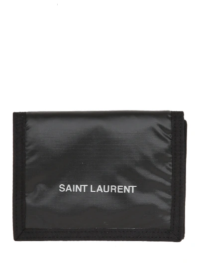 Shop Saint Laurent Nuxx Wallet In Black