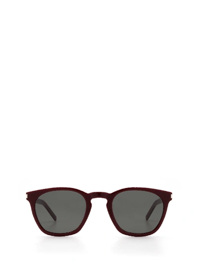 Shop Saint Laurent Sl28 Slim 004 Sunglasses