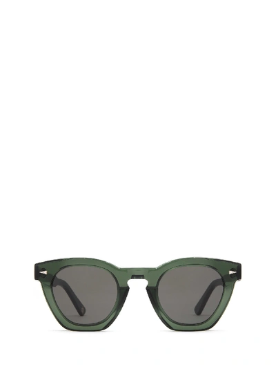 Shop Ahlem Montorgueil Dark Green Sunglasses