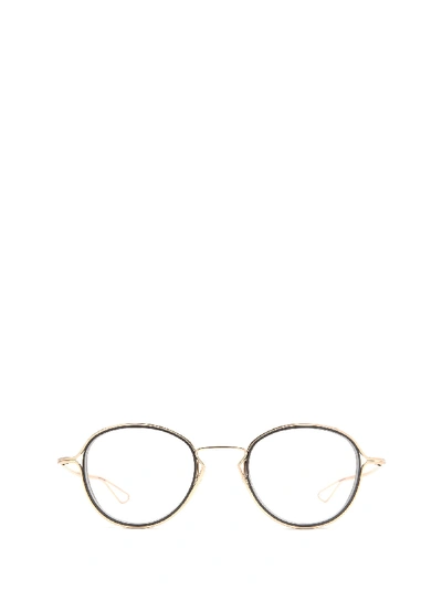 Shop Dita Dtx100 Gld-blk Glasses