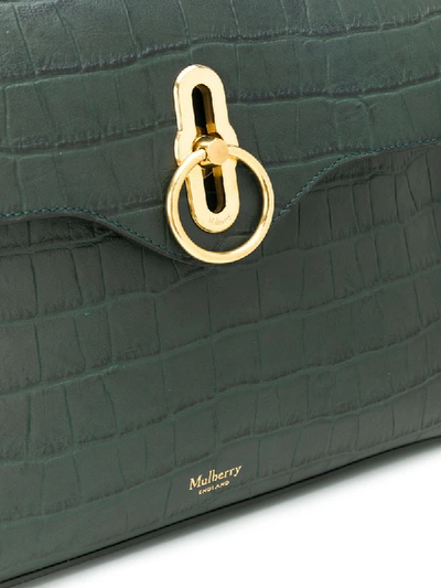 Shop Mulberry Seaton Embossed Tote Bag In Green