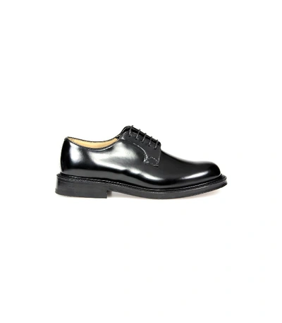 Shop Church's Black Shannon Derby Lace Up In Nero