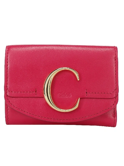 Shop Chloé Wallet In Crimson Pink