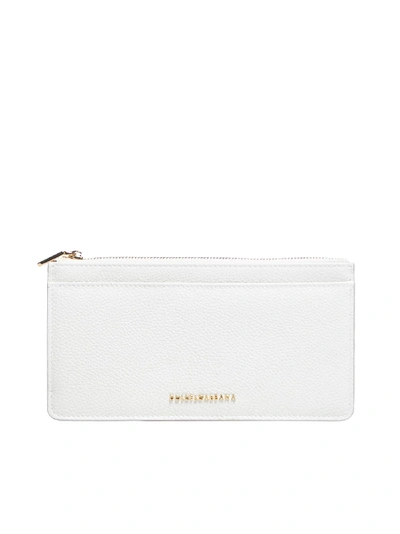 Shop Dolce & Gabbana Card Holder Wallet In Bianco