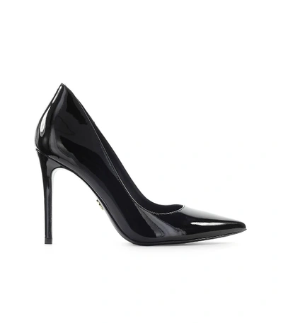 Shop Michael Kors Keke Black Patent Leather Pump In Nero (black)