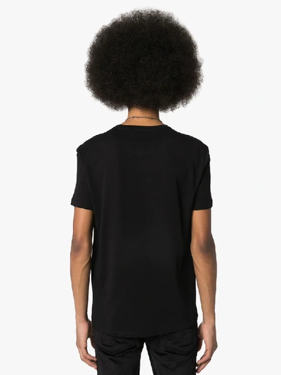 Shop Alexander Mcqueen Inkblot Skull Print T-shirt In Black