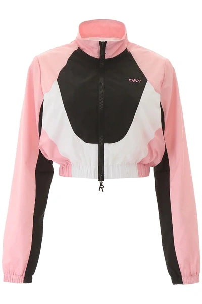 Shop Kirin Combo Sweatshirt In White,black,pink