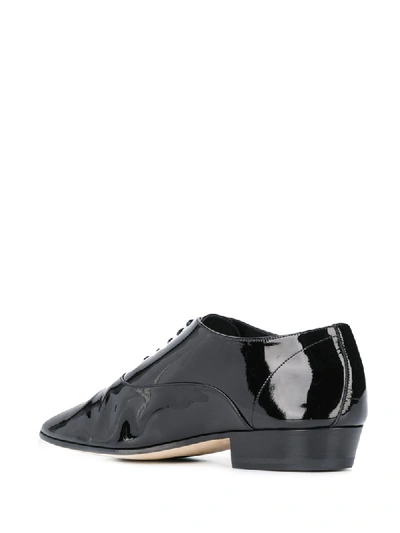 Shop Saint Laurent Leon Lace-up Shoes In Black