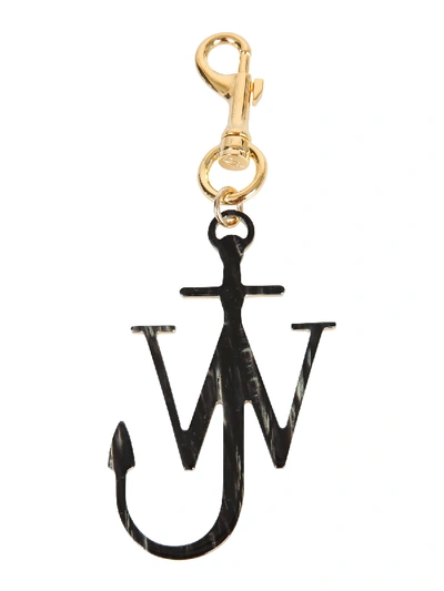 Shop Jw Anderson Anchor Key Chain In Marrone