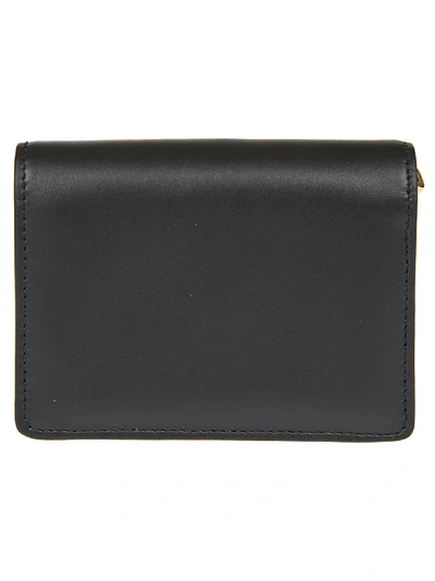 Shop Dolce & Gabbana Snap-lock Logo French Wallet In Black