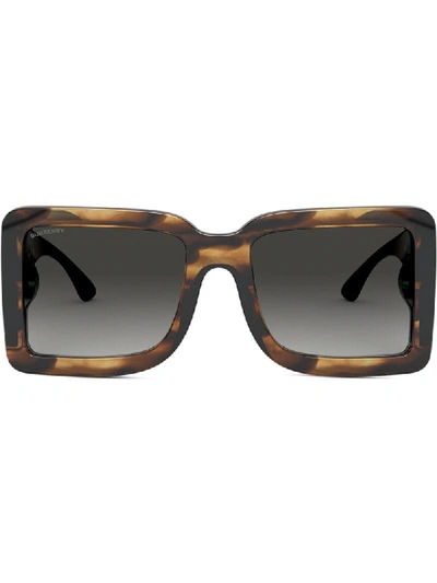 Shop Burberry Eyewear Oversized Square-frame Sunglasses In Brown