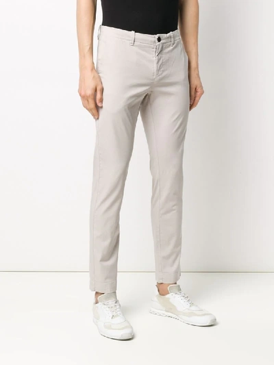 Shop Peuterey Slim-fit Chinos In Neutrals