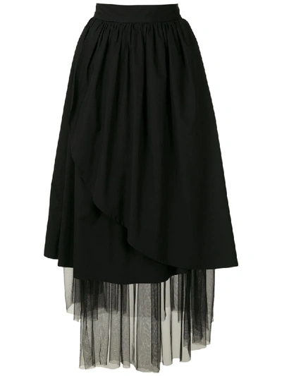 Shop Andrea Bogosian Ralph Couture Tulle Skirt In Black