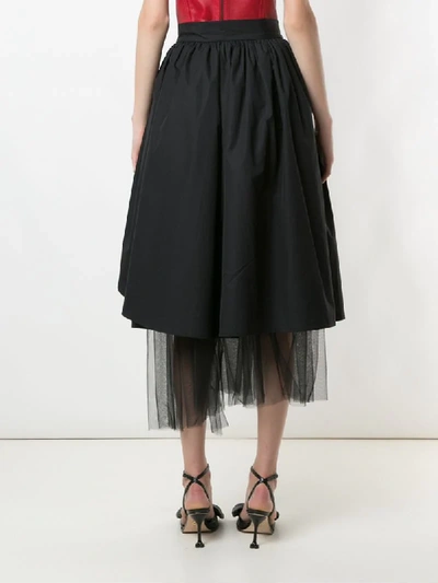 Shop Andrea Bogosian Ralph Couture Tulle Skirt In Black