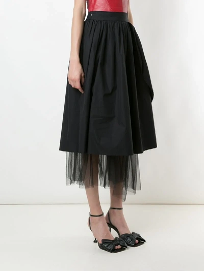 Shop Andrea Bogosian Ralph Couture Tulle Skirt In Black
