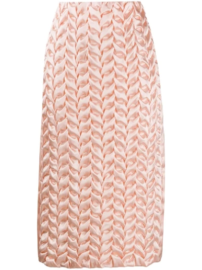 Shop Bevza Spikelet Skirt In Pink